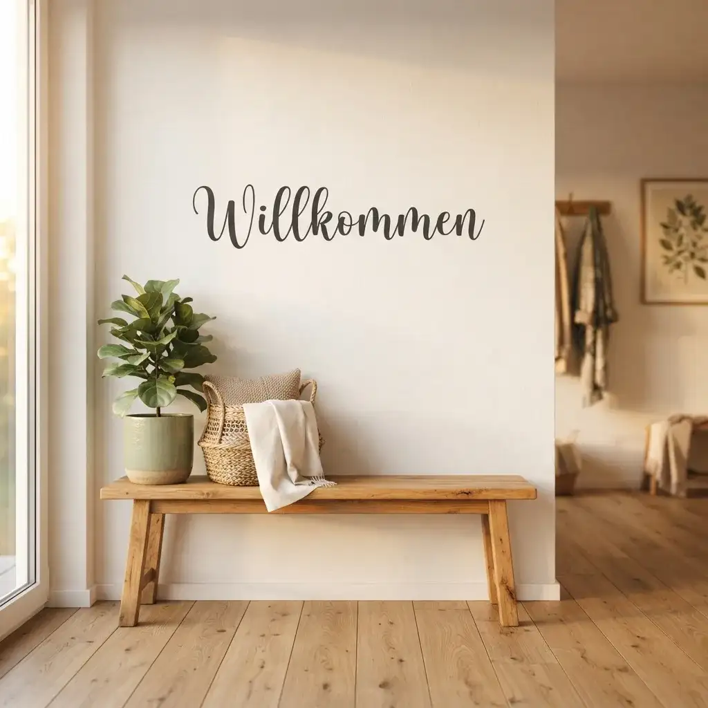 Schriftzug-Set „Willkommen" – Plotterdatei – Bild 1