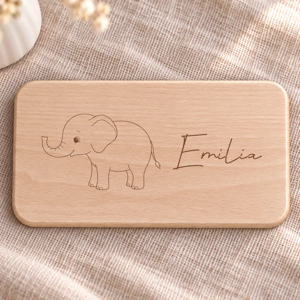 Frühstücksbrettchen Elefant – Bild 1