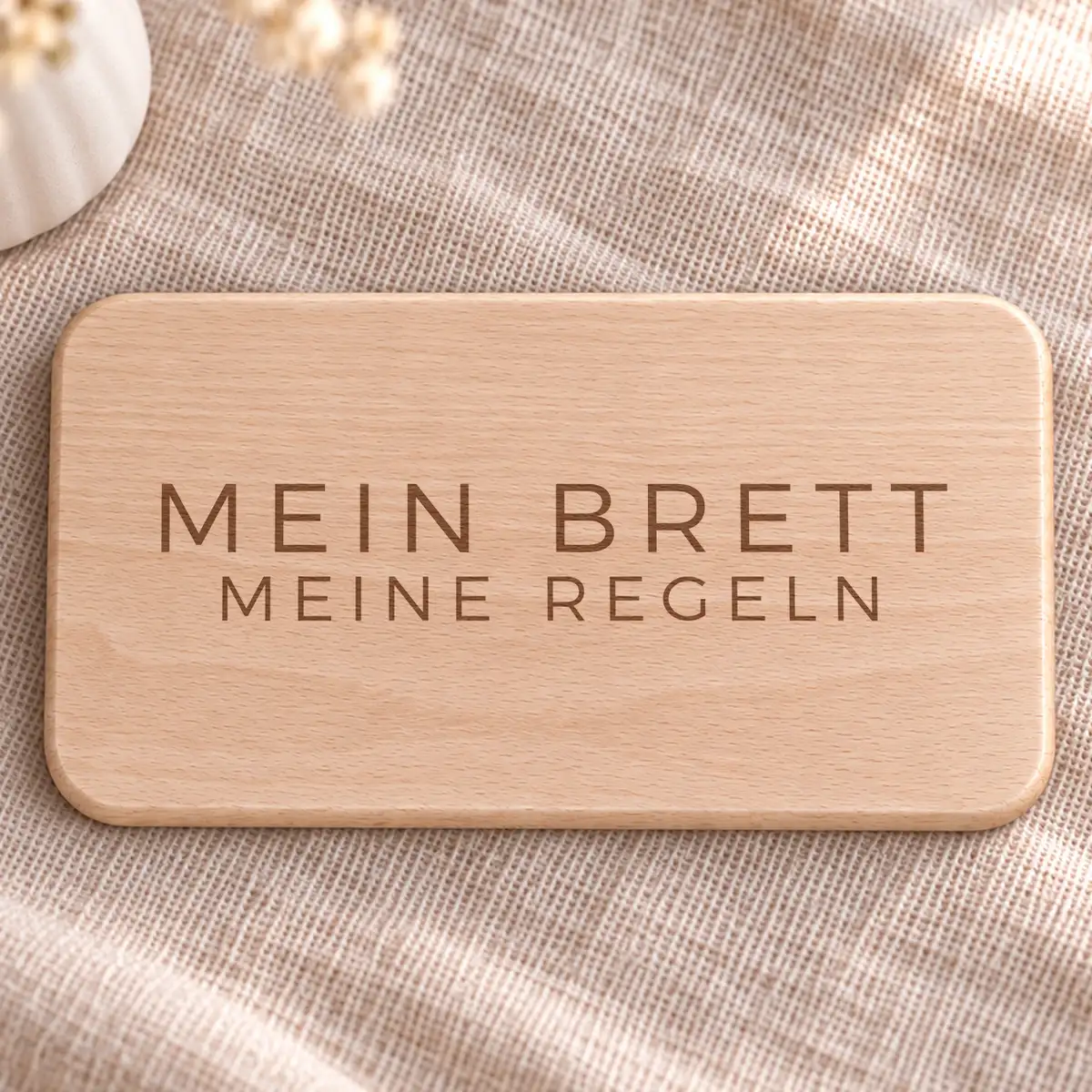 Frühstücksbrettchen „Mein Brett, meine Regeln" – Bild 1