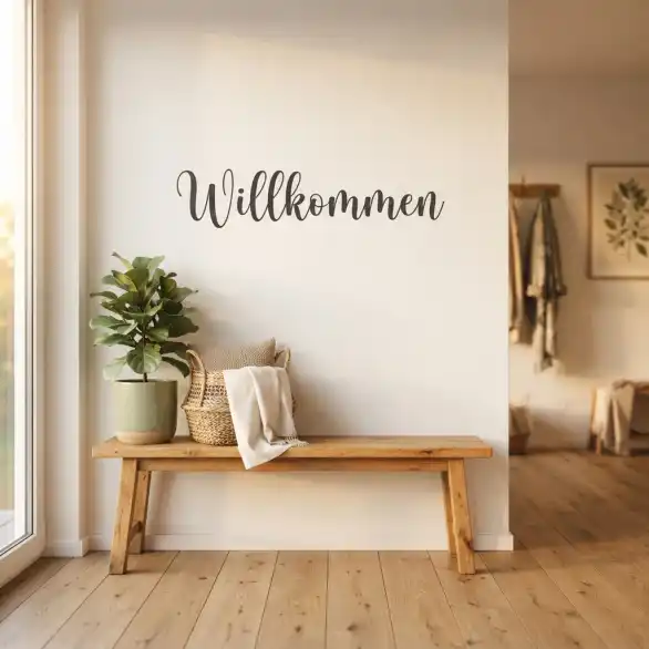 Schriftzug-Set „Willkommen" – Plotterdatei
