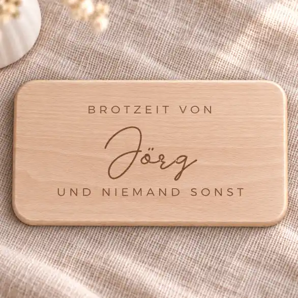 Brotzeitbrett mit Namen