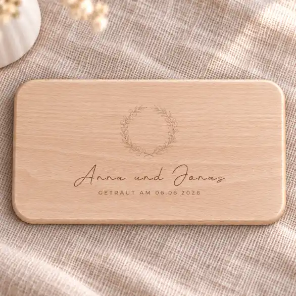 Frühstücksbrettchen zur Hochzeit