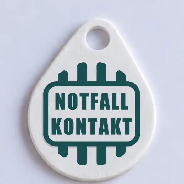 Notfallkontakt-Anhänger mit NFC