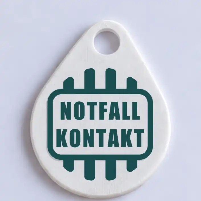 Notfallkontakt-Anhänger mit NFC